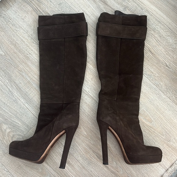 Gucci brown suede boots - Picture 5 of 14